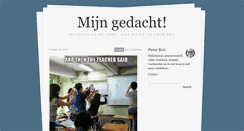 Desktop Screenshot of mijngedacht.be