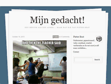 Tablet Screenshot of mijngedacht.be